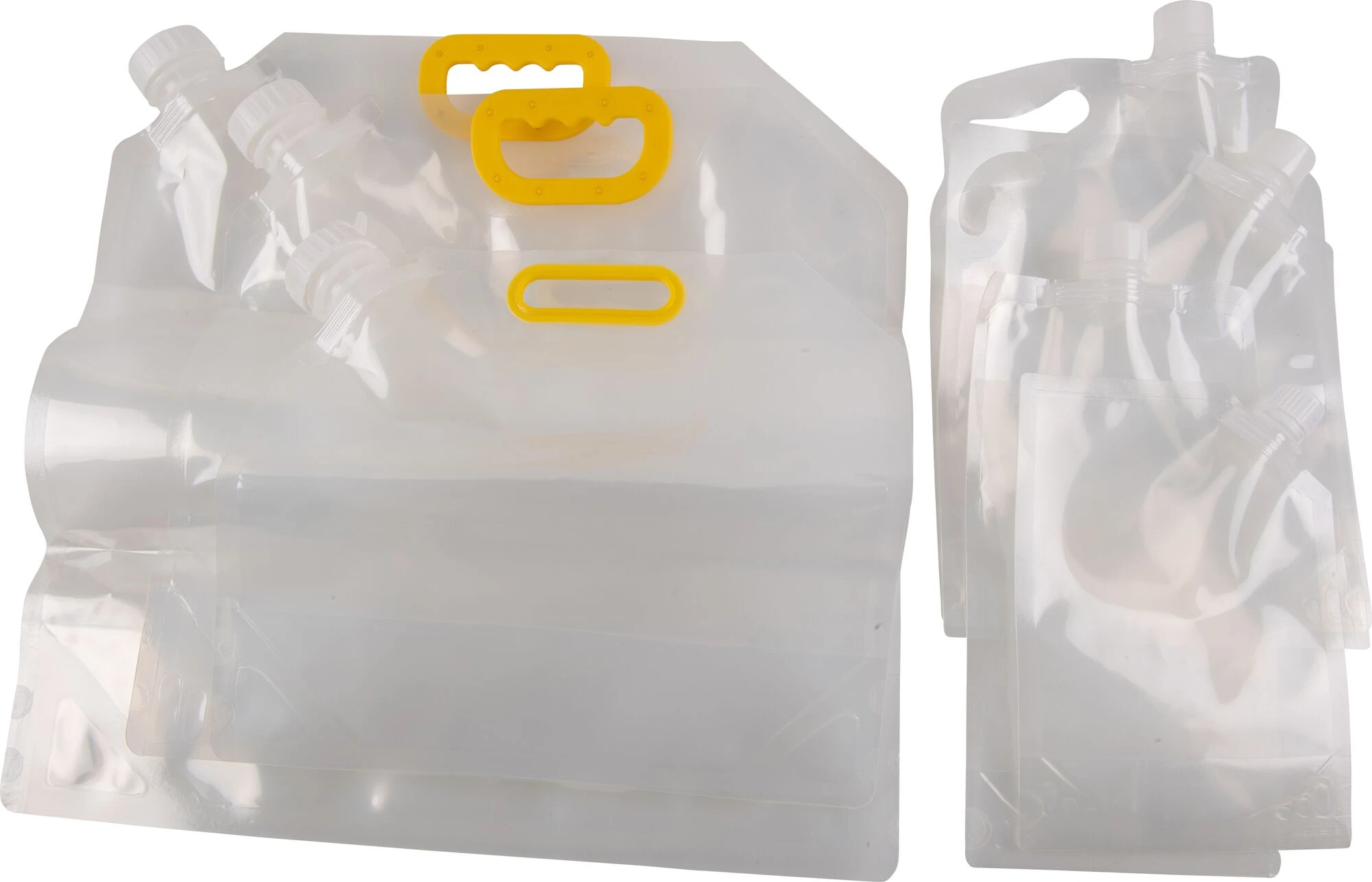 7 pc Clear Spout Pouches with Funnel Set