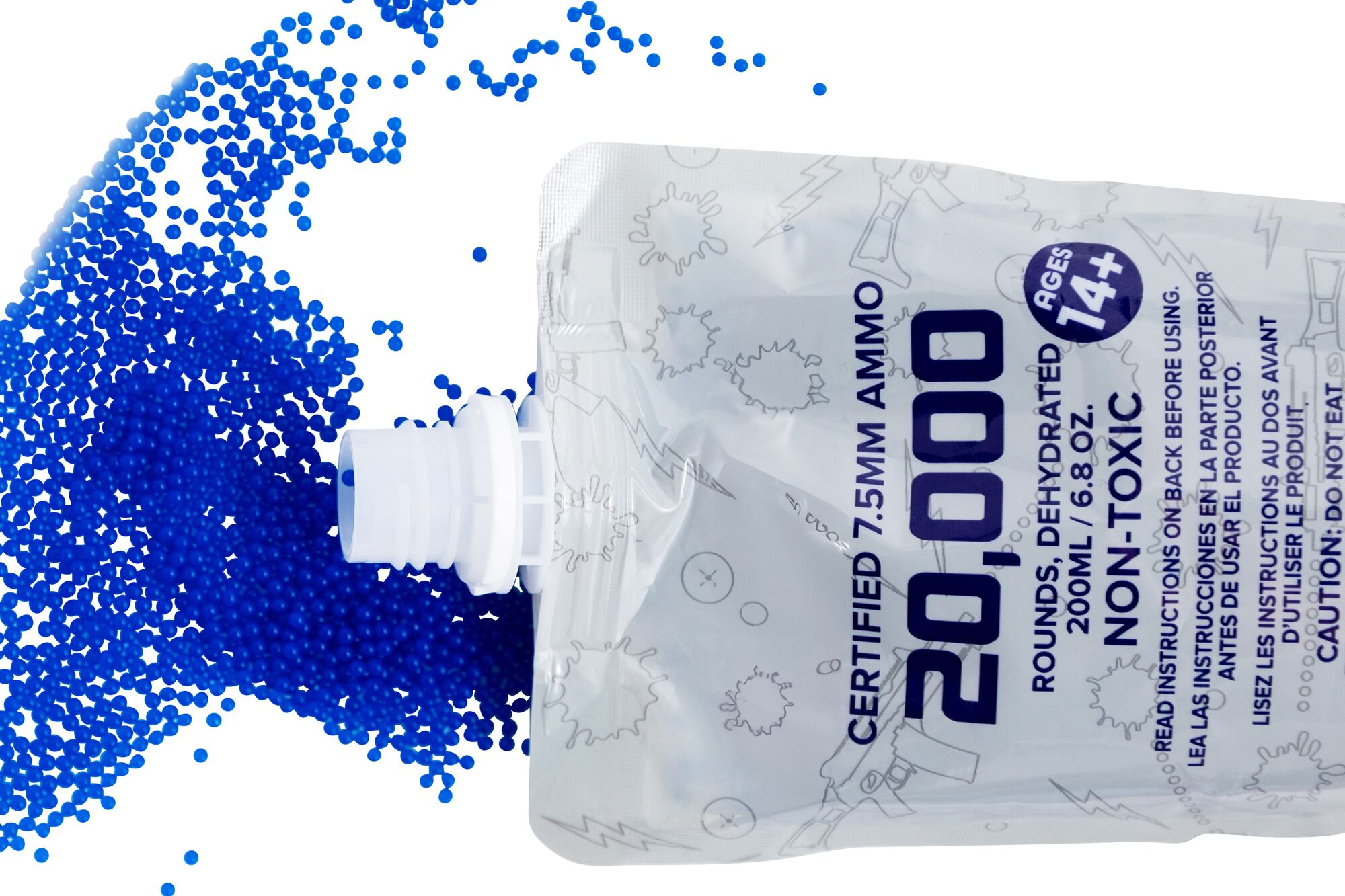 20,000 pk Water Bead Gel Ammo