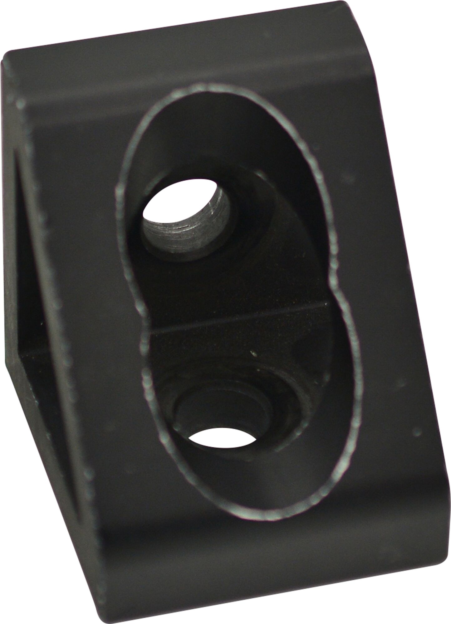 15S 4 pk Black 2-Hole Gusseted Inside Corner Brackets