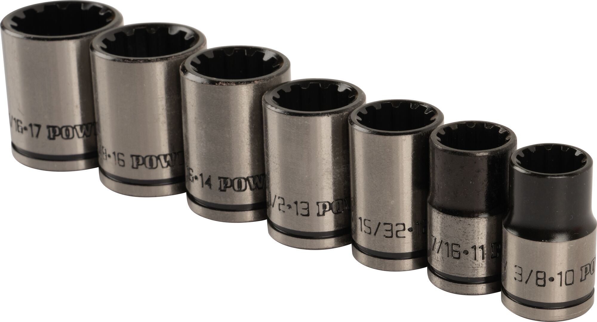 7 pc 3/8 in. dr Universal Socket Set