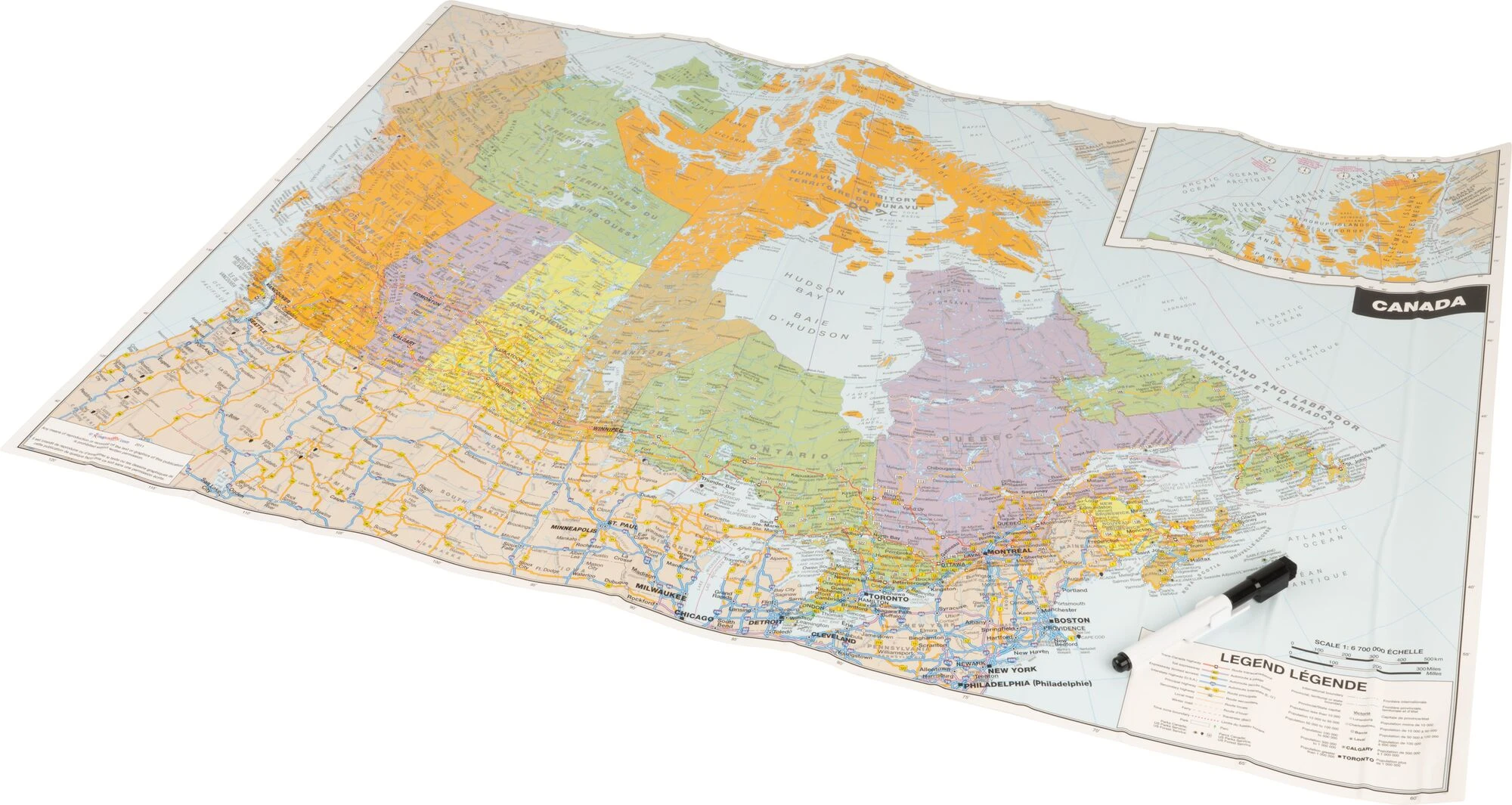 Peel and Stick Canada Map