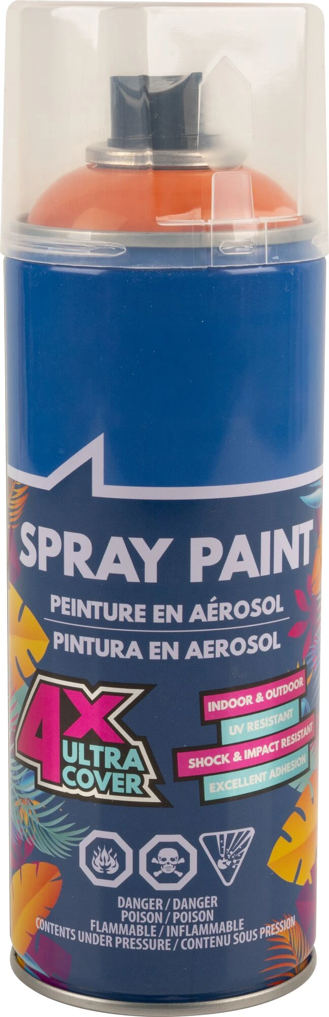 Glossy Orange Spray Paint