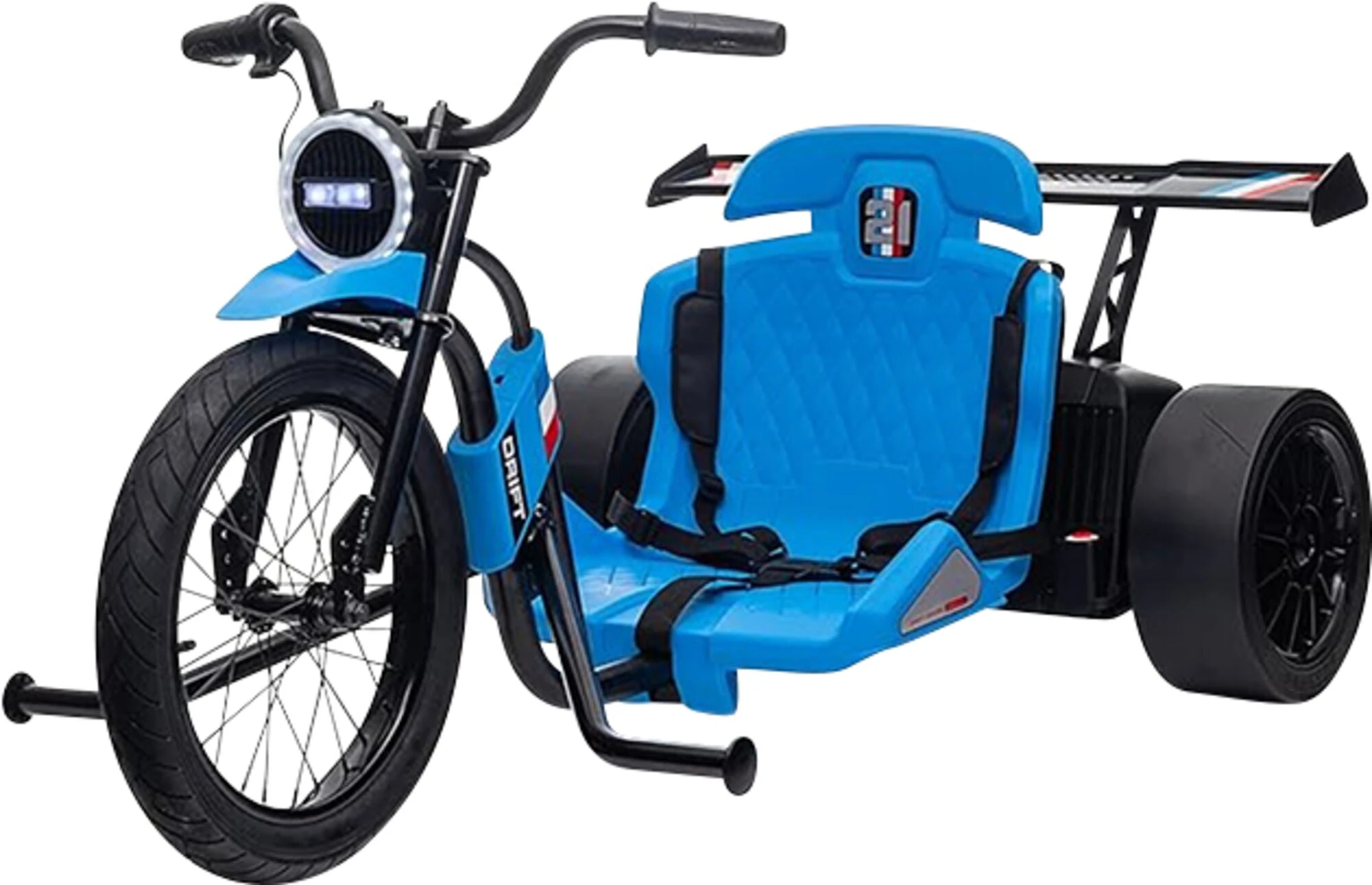 24V Blue 3-Wheel Drift Bike