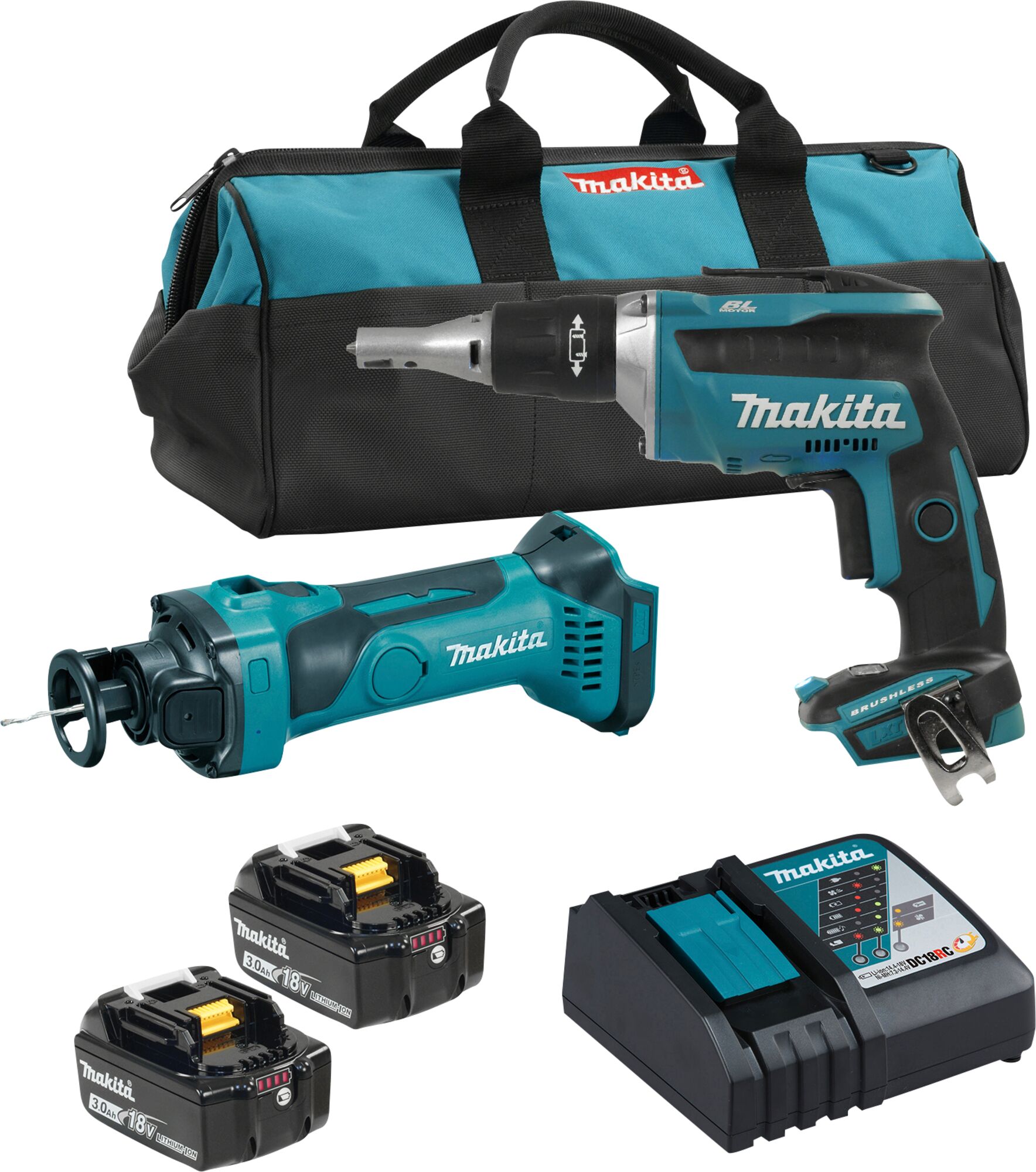 18V 2-Tool Drywall Combo Kit