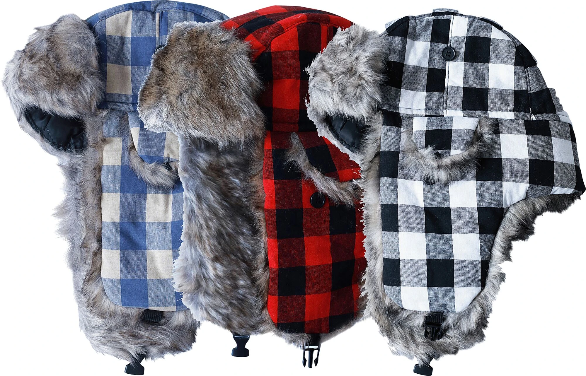 Trapper Hat, Assorted Plaid