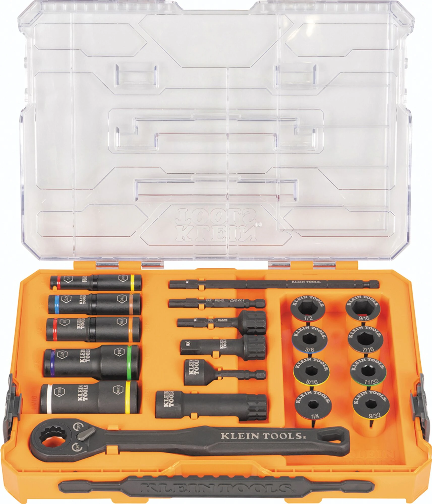 20 pc SAE Deep-Well Flip Socket Set