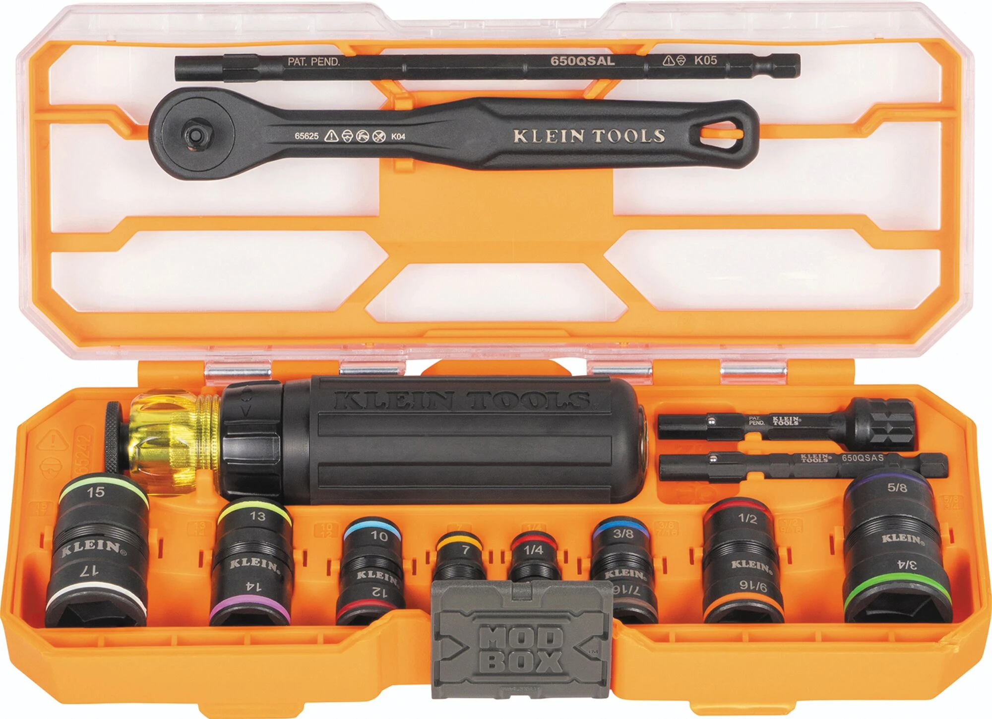 Ratcheting Impact Flip Socket Screwdriver Set