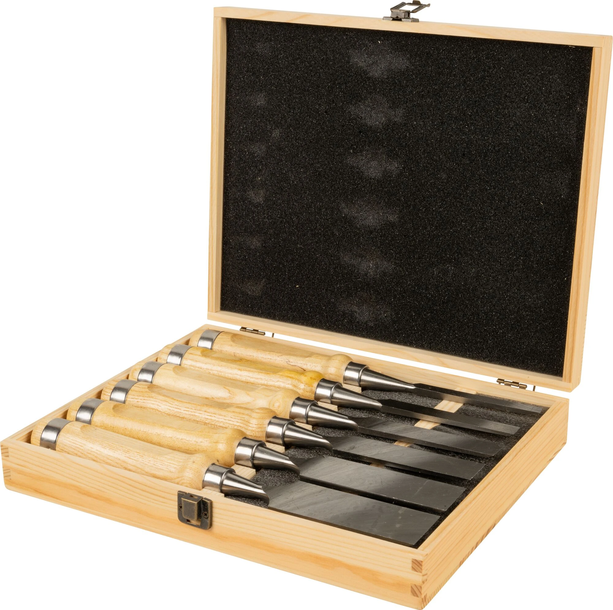 6 pc Wood Chisels with 2 Sharpening Stones