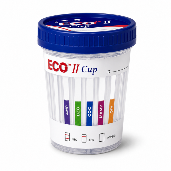 5-Panel Rapid Drug Test Cup – AMP, BZO, COC, MAMP & OPI | CLIA-Waived Urine Screening Cup (DOT)