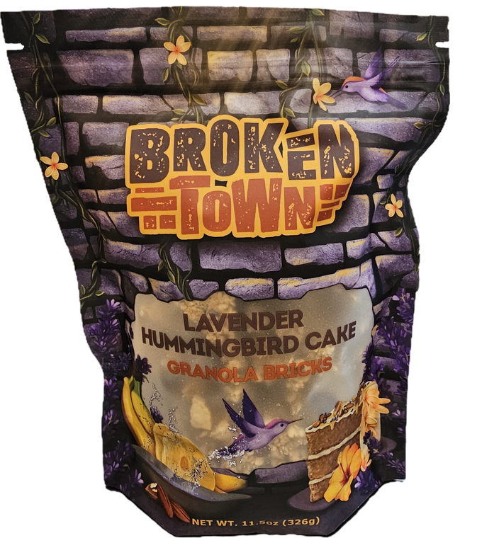 Lavender Hummingbird Cake Granola Bricks