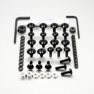 Alu Verkleidungsschraubenkit Kawasaki Z900 Schwarz