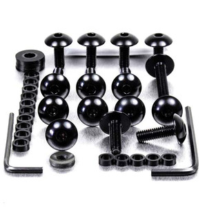 Alu Verkleidungsschraubenkit Suzuki TL 1000S '97+ Schwarz