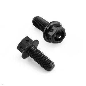 Aluminium Hinten Bremsleitung Clip Schrauben Kit Race Spec Schwarz