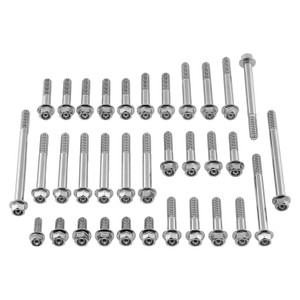 Edelstahl Motorseitendeckelschraubenkit GSXR 600-750 K6-L0 Aussensechskant mit Flansch