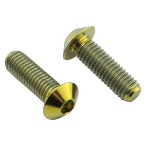 Titan ABS Sensor Befestigungs Schrauben Vorne & Hinten Gold