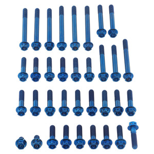 Titan Motorseitendeckelschraubenkit Yamaha YZ250 Race Spec Blau