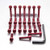 Alu Motorseitendeckelschraubenkit Honda CBR600F/FS '01-'02 Rot
