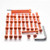 Alu Motorseitendeckelschraubenkit Aprilia VTWIN 750 SL und SMV Orange