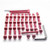 Alu Motorseitendeckelschraubenkit Aprilia VTWIN 750 SL und SMV Rot