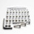 Alu Motorseitendeckelschraubenkit YZF600F Thundercat '96-'01 Silber