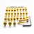 Alu Motorseitendeckelschraubenkit Yamaha R1 '04-'05 Gold