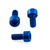 Aluminium Hinten Bremsleitung Clip Schrauben Kit Blau