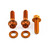 Alu Bremse/Kupplung Klemm Klemmschrauben Set Race Spec Etched Orange