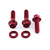 Alu Bremse/Kupplung Klemm Klemmschrauben Set Race Spec Etched Rot