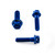 Alu Bremse/Kupplung Klemm Klemmschrauben Set Race Spec Etched Blau