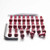 Alu Motorseitendeckelschraubenkit Yamaha SRX600 Rot