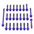 Titan Motorseitendeckelschraubenkit Suzuki GSXR1000 17+ Race Spec Lila Dunst
