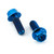 Titan ABS Sensor Befestigungs Schrauben Vorne & Hinten Blau