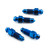 Titan Entlüfter Nippel M7 x (1.00mm) Kupplung Paket x 4 Blau