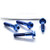 Titan Stummellenker Klemm Schrauben Set DualDrive Blau
