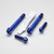 Titan Stummellenker Klemm Schrauben Set Blau