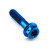 Titan DualDrive Schraube M6 (1.00mm)x 28mm Race Spec Blau