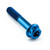 Titan DualDrive Schraube M6 (1.00mm)x 35mm Race Spec Blau