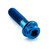 Titan DualDrive Schraube M8 (1.25mm)x 32mm Race Spec Blau
