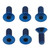 Titan Bremsscheibenschrauben Senkkopf M6x15mm Hintere Paket x6 Blau