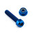 Titan Auspuff Befestigungsschrauben Kit Innensechsrund Blau
