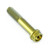 Titan Race Spec Aussensechskantschraube mit Scheibe M8x(1.25mm)x45mm 12.45mm Flansch Gold