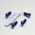 Titan Fussrastenhalter Halter Schrauben Kit Blau