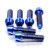 Titan Obere & Untere Gabelbrücke Klemmschrauben Set Blau