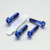 Titan Obere & Untere Gabelbrücke Klemmschrauben Set Race Spec Blau