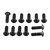 Stainless Steel Front Disc Bolts M8x(1.25mm)x25mm to Fit BMW forged wheel/Other Pack x12 Black