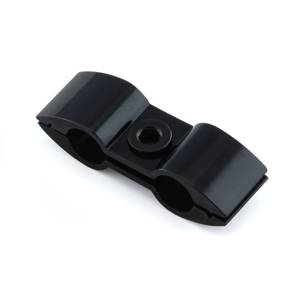 Alu Leitungshalter Kit 6mm Schwarz