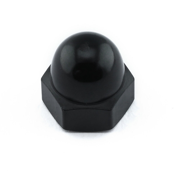 Alu Hutmutter M10 (DIN 1587) Schwarz