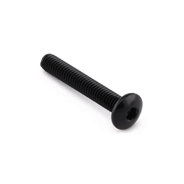 Alu Linsenkopfschraube M4 x (0.7mm) x 25mm Schwarz
