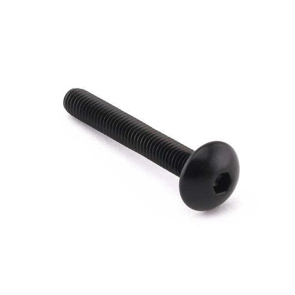 Alu Linsenkopfschraube M5 x (0.8mm) x 35mm Schwarz