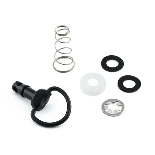 Einzelner Alu Schnell Verschluss D-Ring 19mm Schwarz